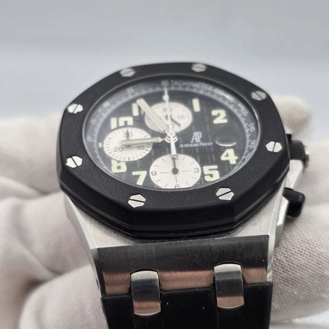 2010 PAPERS Audemars Piguet Royal Oak Offshore Black 42mm Rubberclad 25940SK