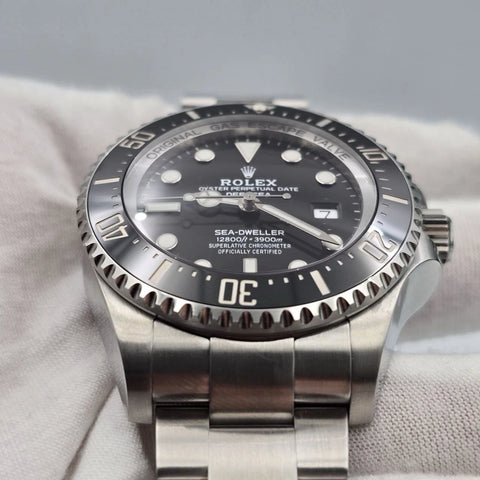 2021 PAPERS Rolex Sea-Dweller Deepsea Black 44mm Stainless Ceramic 126660 BOX