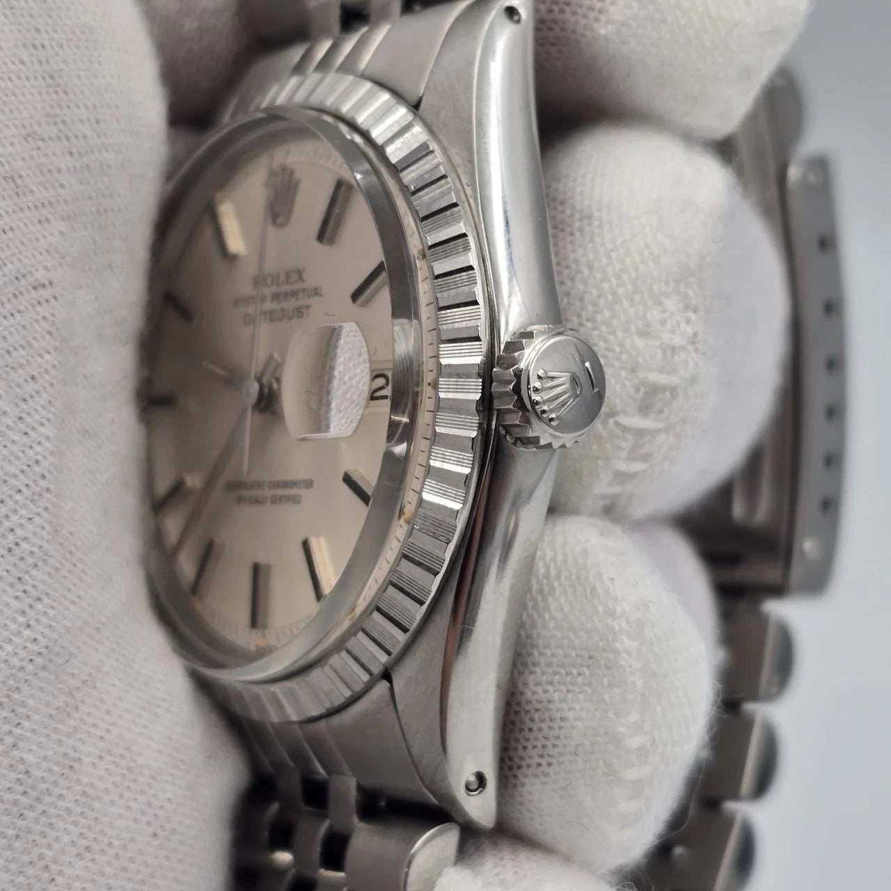 Rolex Datejust 1603 Stainless Steel Silver Dial Jubilee 36mm Automatic Watch