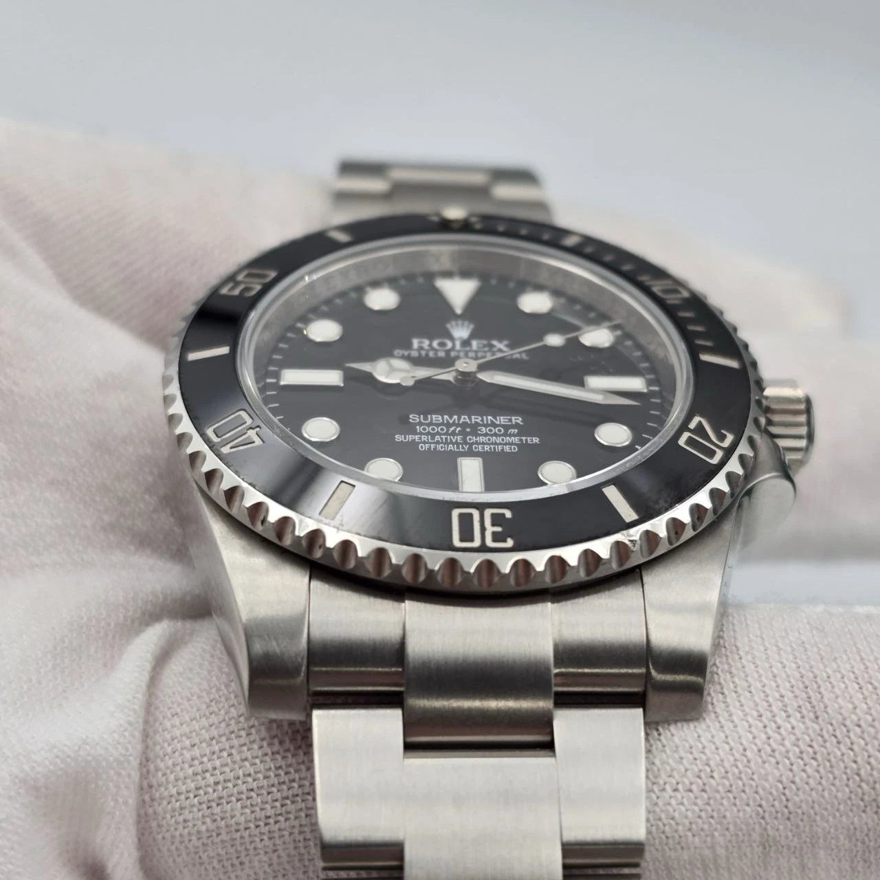 Rolex Submariner No-Date 114060 Stainless Steel Black Ceramic 40mm Watch