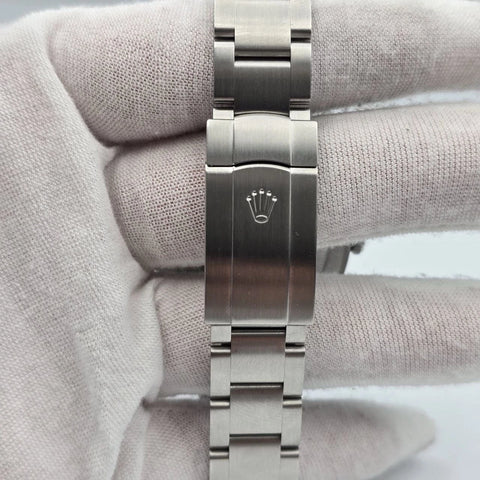 2022 PAPERS Rolex Oyster Perpetual 41mm Turquoise Tiffany Blue Steel 124300 BOX
