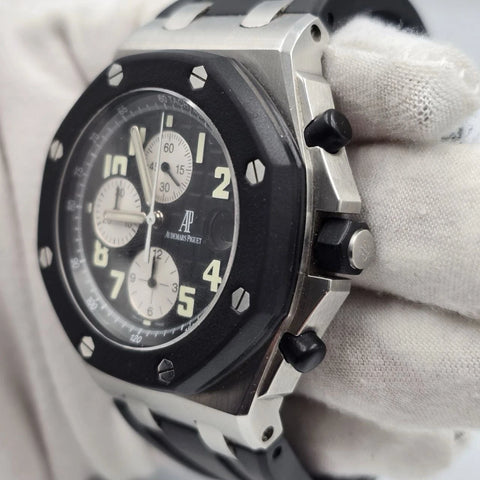 2010 PAPERS Audemars Piguet Royal Oak Offshore Black 42mm Rubberclad 25940SK