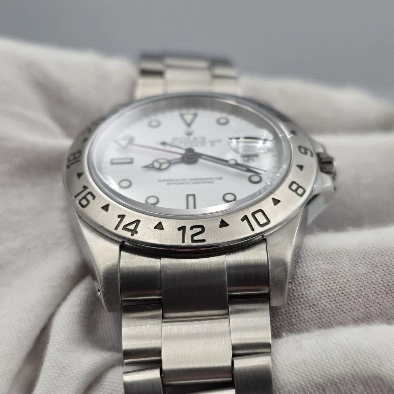 2025 RSC Rolex 16570 Explorer II Polar White Stainless Steel 40mm Watch
