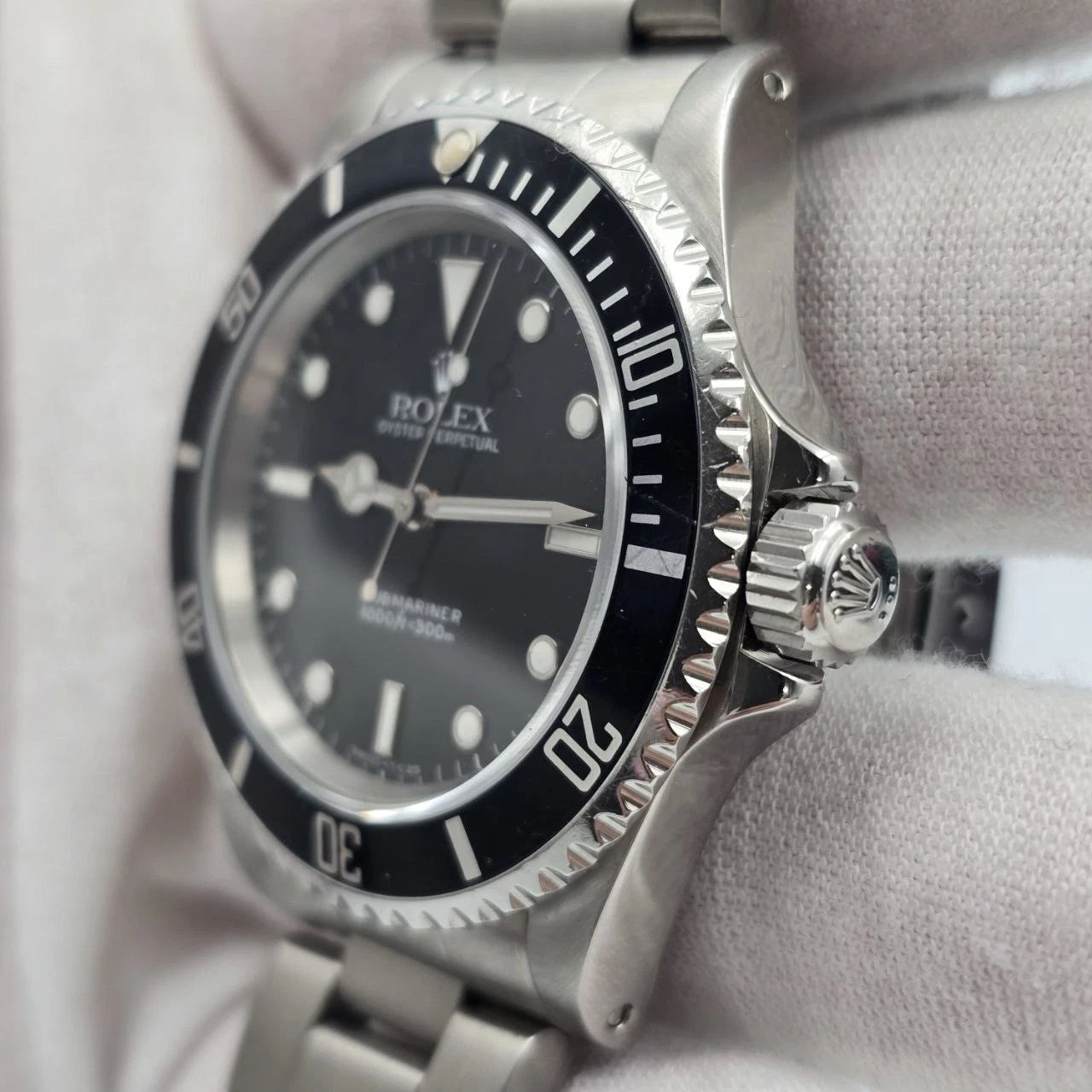 Rolex Submariner No-Date 2 Liner Black Dial Steel Oyster 40mm Watch 14060