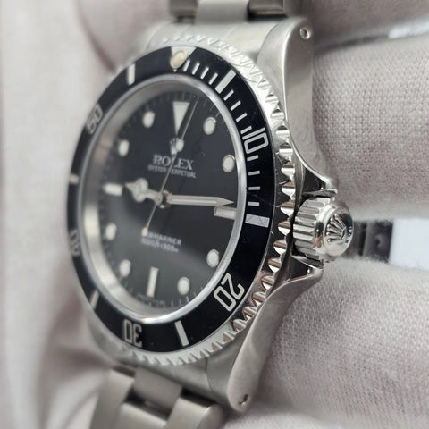 Rolex Submariner No-Date 2 Liner Black Dial Steel Oyster 40mm Watch 14060