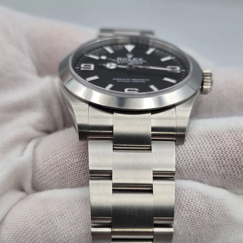 PAPERS 2024 Rolex Explorer I 40mm 224270 Stainless Steel Black Dial BOX