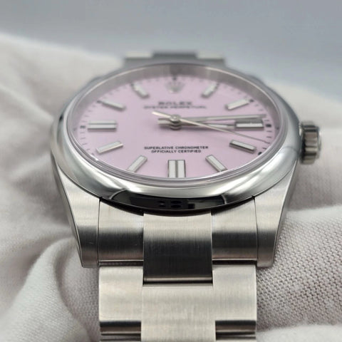 NEW STICKERED 2026 Rolex Oyster Perpetual Steel 41mm 134300 Candy Pink Dial