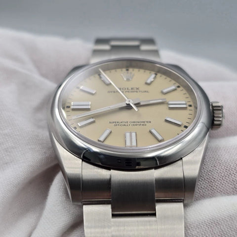 NEW 2025 Rolex Oyster Perpetual Stainless Steel 41mm Beige Dial 134300