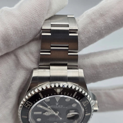 2019 PAPERS Rolex Sea-Dweller Black Red Letters Stainless Steel 43mm 126600 BOX