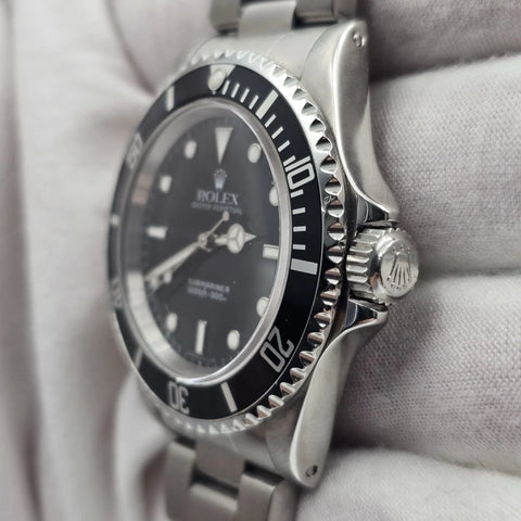 Rolex Submariner No-Date 2 Liner Black Dial Steel Oyster 40mm Watch 14060