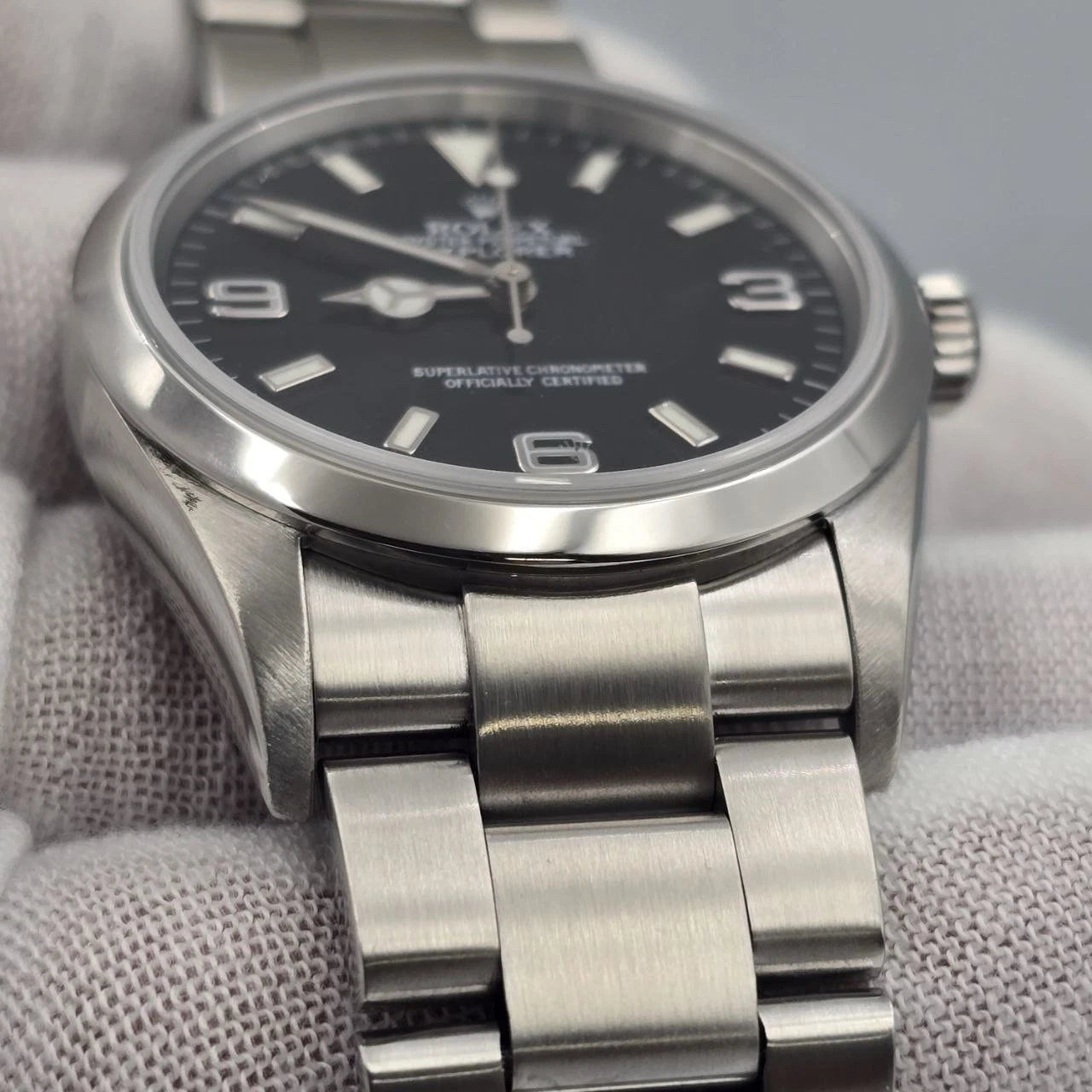 PAPERS 2005 Rolex Explorer l 114270 Men's Automatic 36mm Steel Black Dial Watch