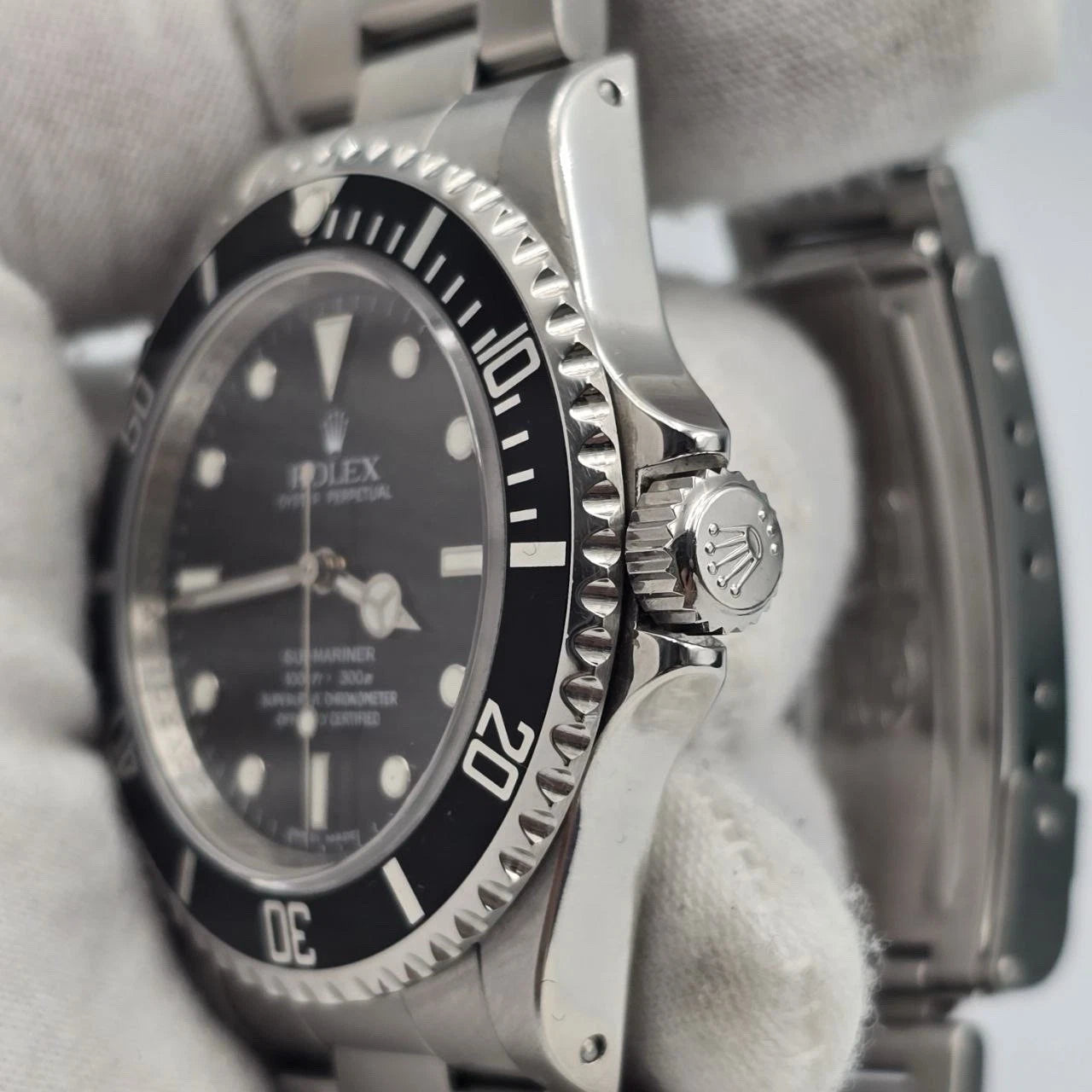 2008 Rolex Submariner No Date 14060M 4 Liner Black Dial Engraved Steel 40mm