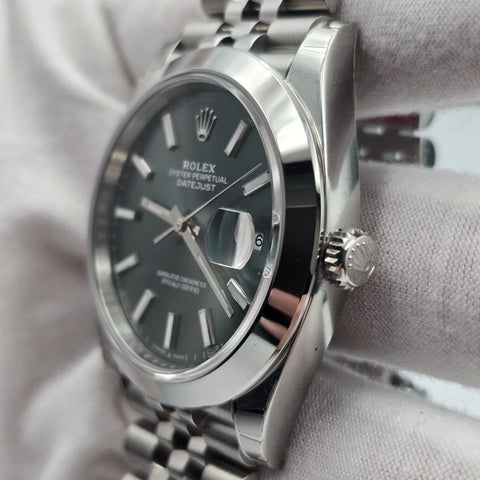 NEW 2026 STICKERED Rolex Datejust 41mm Mint Green Smooth Jubilee 126300