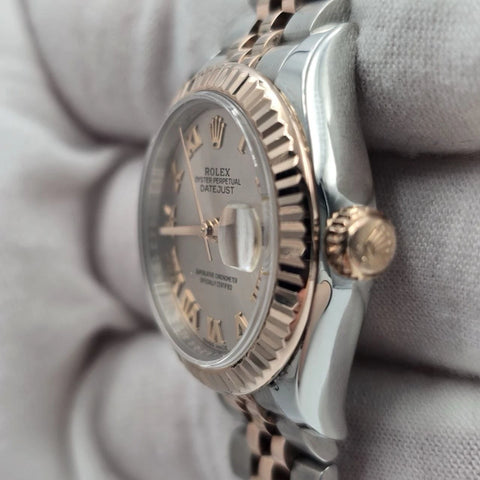 2017 PAPERS Rolex Lady-Datejust 28mm 18k Rose Gold 279171 Sundust Dial BOX