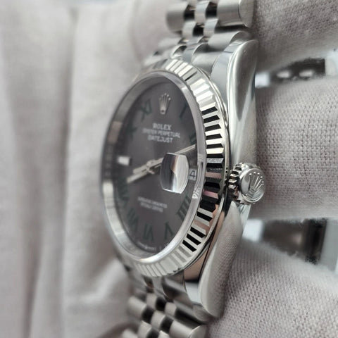 NEW 2026 Rolex Datejust 36mm 126234 Wimbledon Slate Roman Jubilee UNWORN