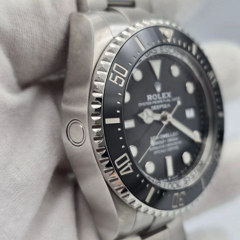 2021 PAPERS Rolex Sea-Dweller Deepsea Black 44mm Stainless Ceramic 126660 BOX