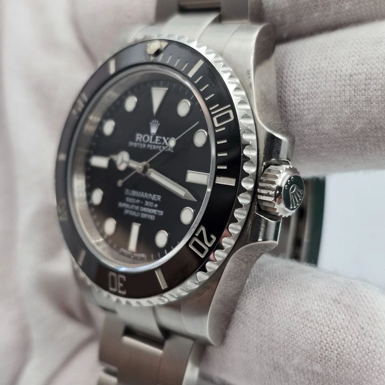 Rolex Submariner No-Date 114060 Stainless Steel Black Ceramic 40mm Watch