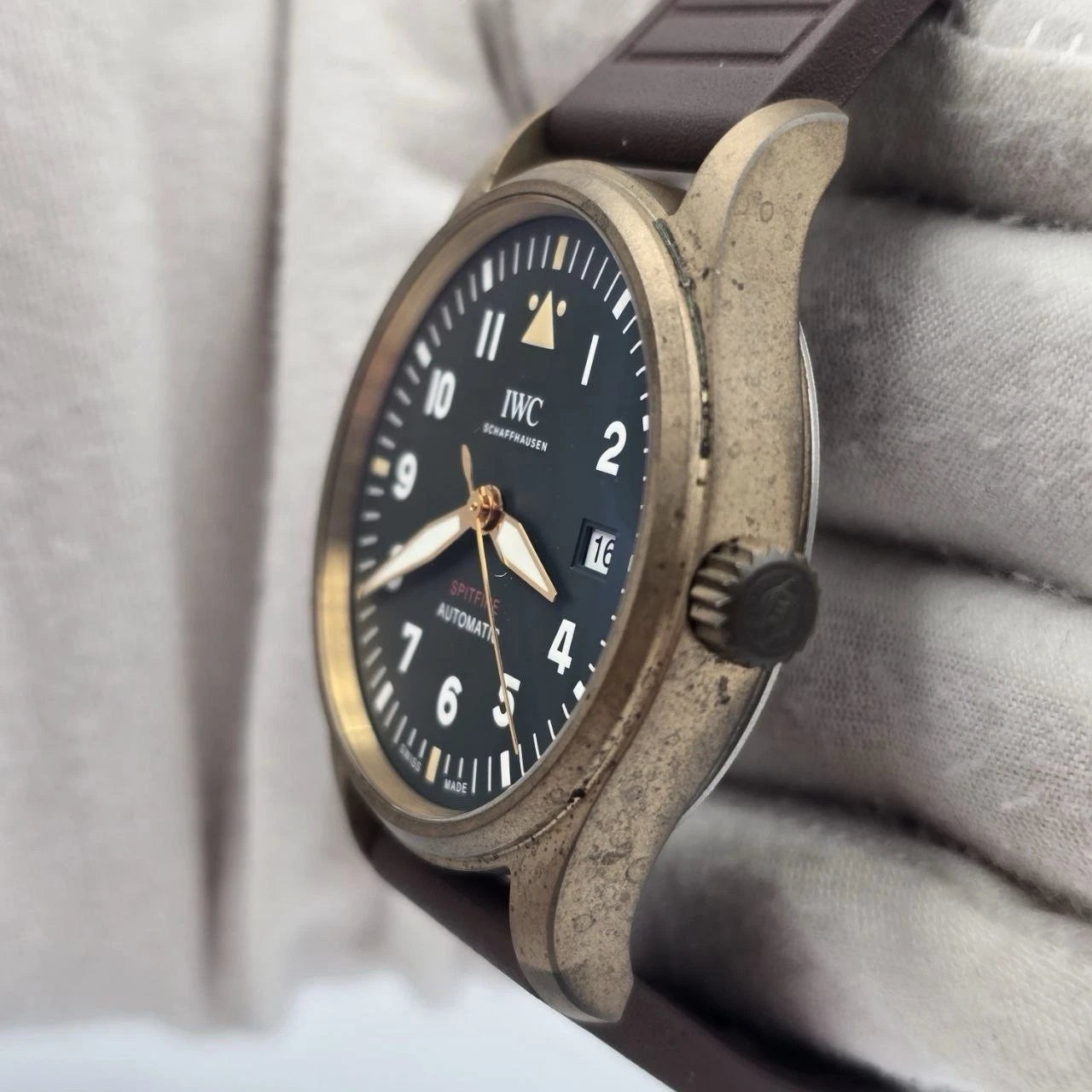 2020 PAPERS IWC Pilot's Watch Spitfire Bronze Automatic Watch IW326802 39mm BOX