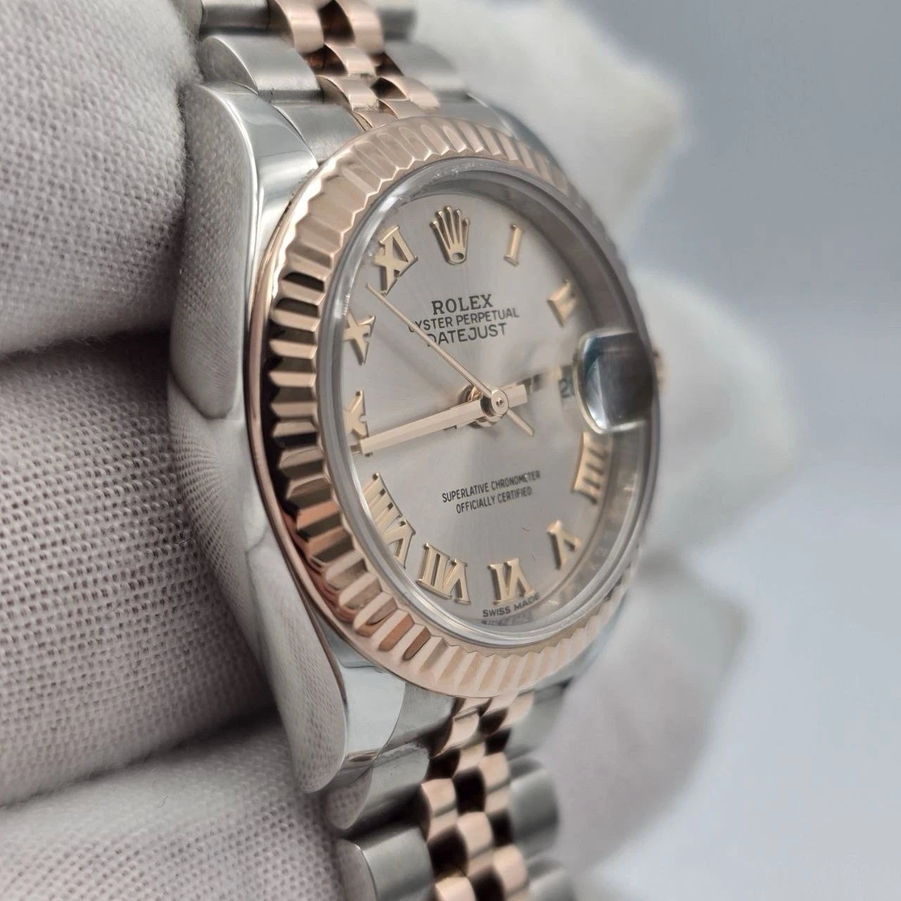 2017 PAPERS Rolex Lady-Datejust 28mm 18k Rose Gold 279171 Sundust Dial BOX