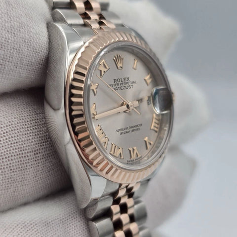 2017 PAPERS Rolex Lady-Datejust 28mm 18k Rose Gold 279171 Sundust Dial BOX