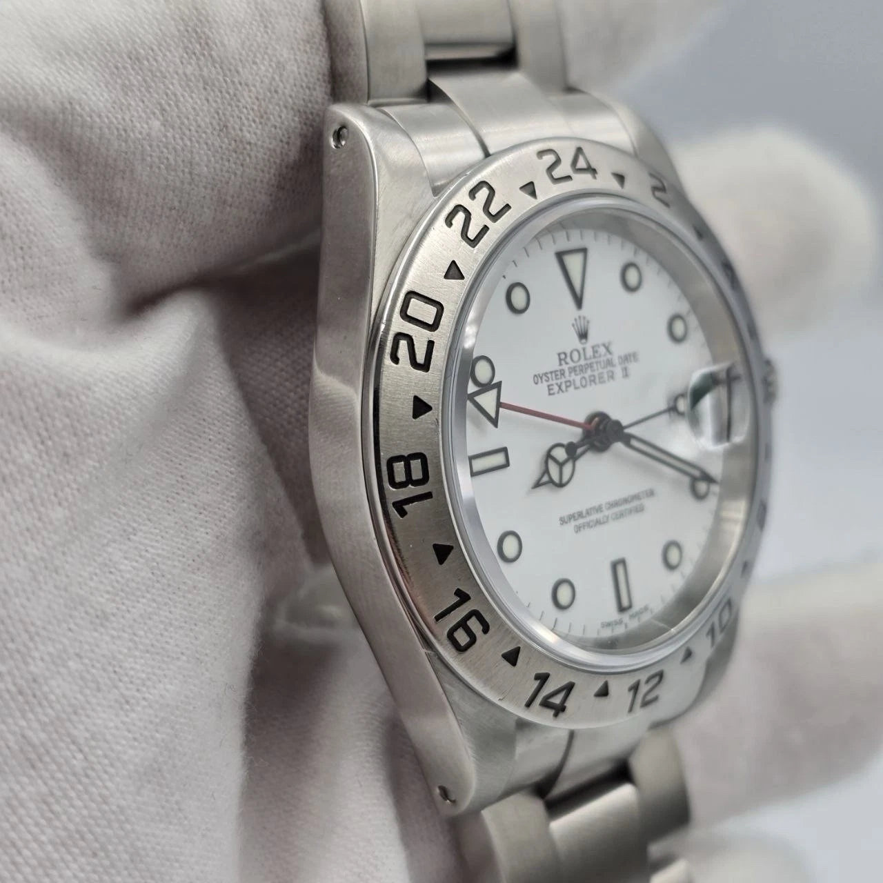 2025 RSC Rolex 16570 Explorer II Polar White Stainless Steel 40mm Watch