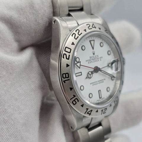 2025 RSC Rolex 16570 Explorer II Polar White Stainless Steel 40mm Watch