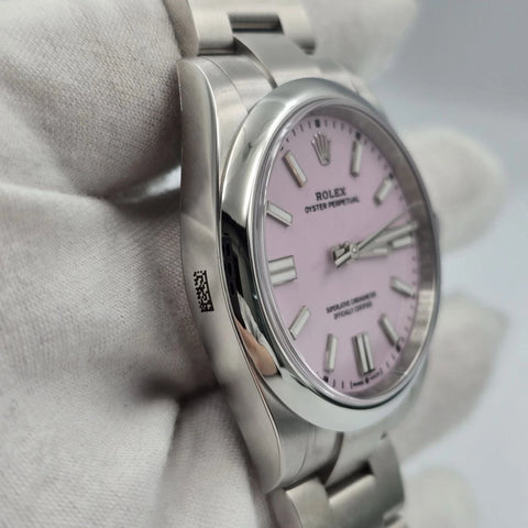NEW STICKERED 2026 Rolex Oyster Perpetual Steel 41mm 134300 Candy Pink Dial