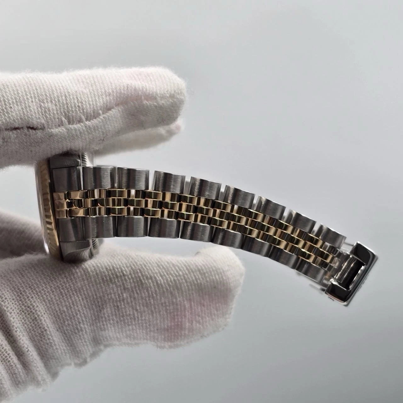 Rolex Lady Datejust 26mm Yellow Gold Steel FACTORY Blue Diamond Dial 79173