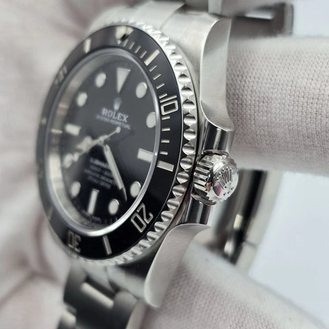 2018 PAPERS Rolex Submariner No-Date 114060 Black Ceramic 40mm Watch BOX
