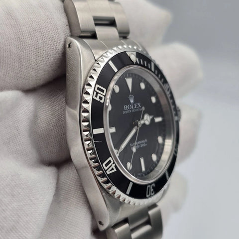 Rolex Submariner No-Date 2 Liner Black Dial Steel Oyster 40mm Watch 14060