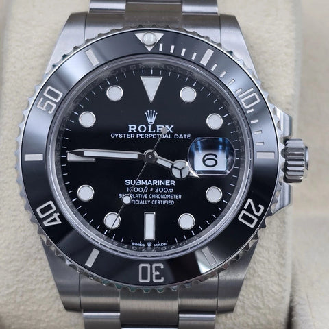 PAPERS 2022 Rolex Submariner Date 41mm Black Ceramic 126610LN Watch BOX