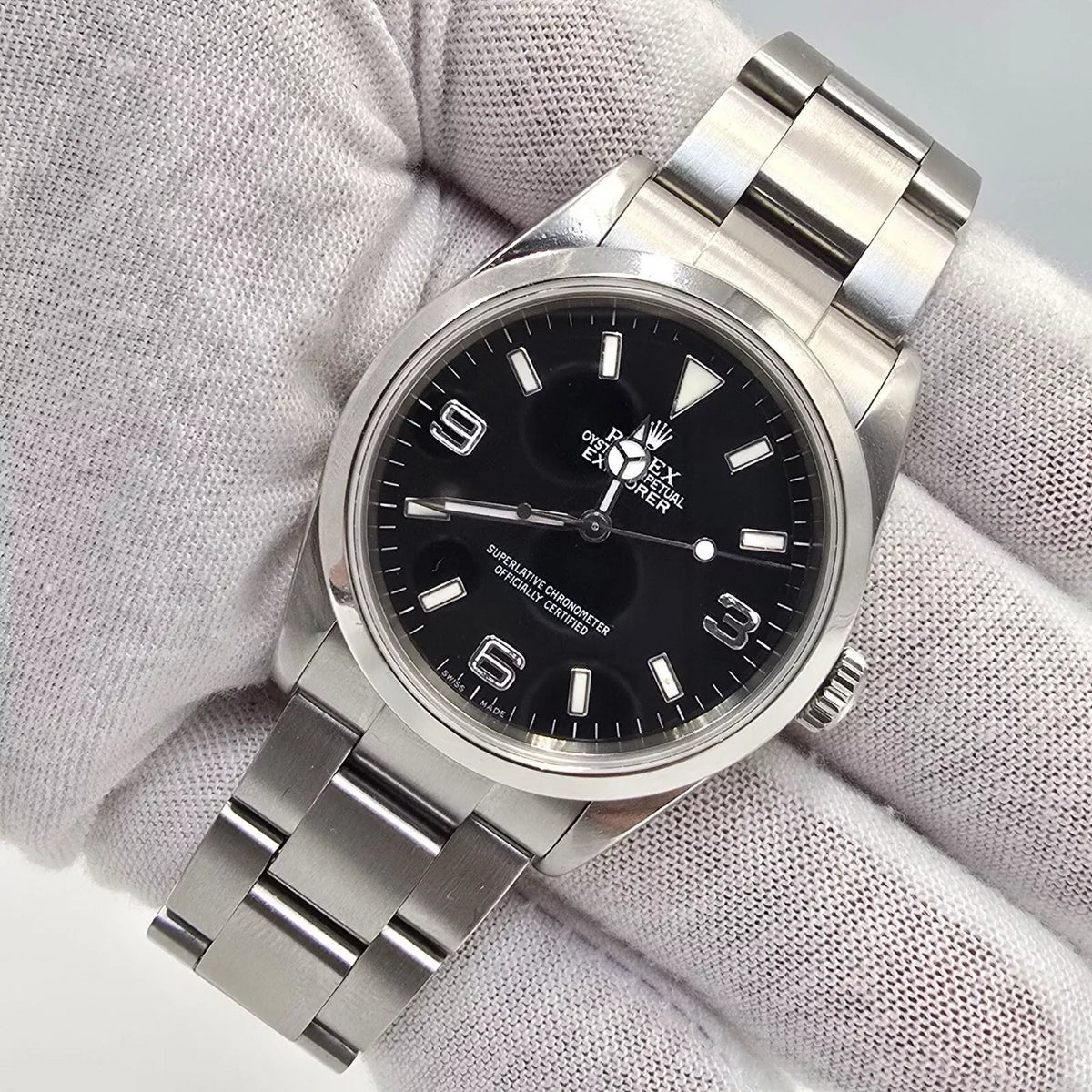 2005 Rolex Explorer I 114270 Men's Automatic 36mm Steel Black Dial Watch