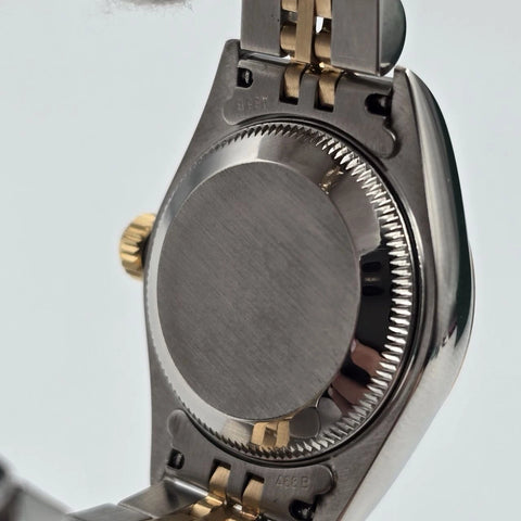 Rolex Lady Datejust 26mm Yellow Gold Steel FACTORY Blue Diamond Dial 79173