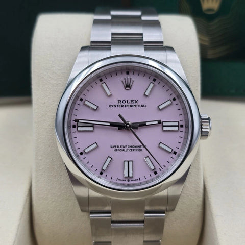 NEW 2026 Rolex Oyster Perpetual Stainless Steel 41mm 134300 Candy Pink Dial