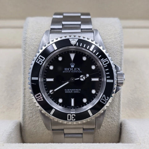 Rolex Submariner No-Date 2 Liner Black Dial Steel Oyster 40mm Watch 14060