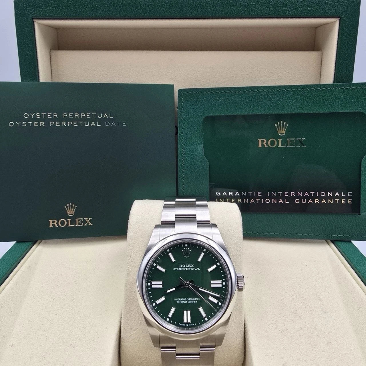 NEW 2026 Rolex Oyster Perpetual 41mm Green Stainless Steel 134300
