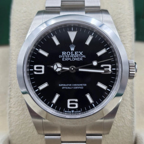 PAPERS 2024 Rolex Explorer I 40mm 224270 Stainless Steel Black Dial BOX