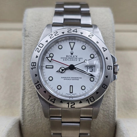 2025 RSC Rolex 16570 Explorer II Polar White Stainless Steel 40mm Watch