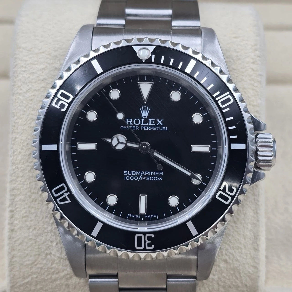 Rolex Submariner No Date 14060M 2 Liner Black Dial Stainless Steel 40mm Watch