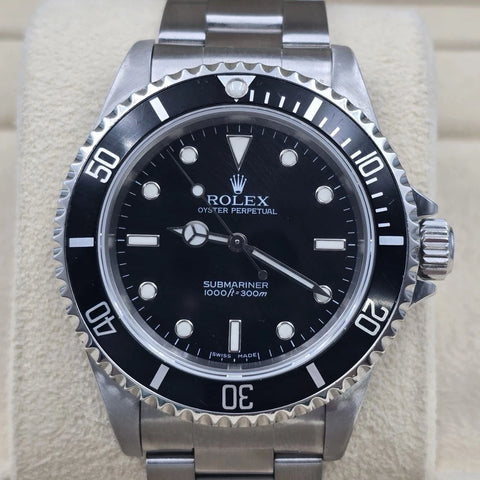 Rolex Submariner No Date 14060M 2 Liner Black Dial Stainless Steel 40mm Watch
