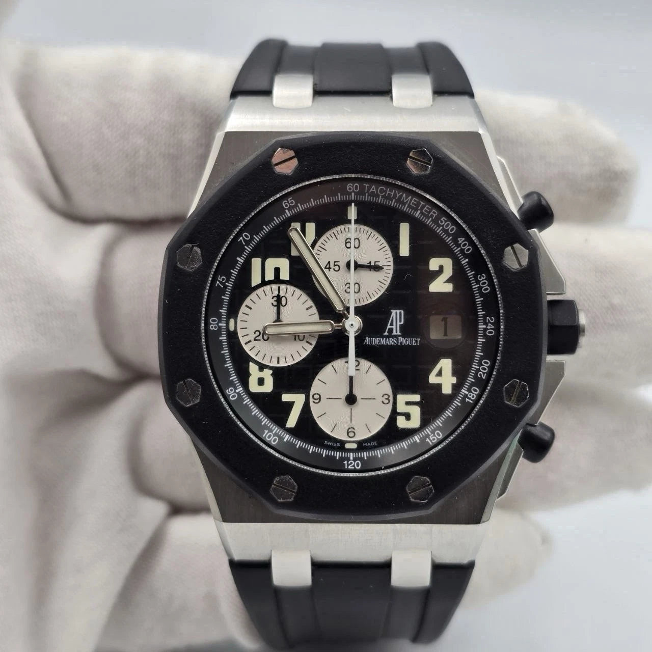 2010 PAPERS Audemars Piguet Royal Oak Offshore Black 42mm Rubberclad 25940SK