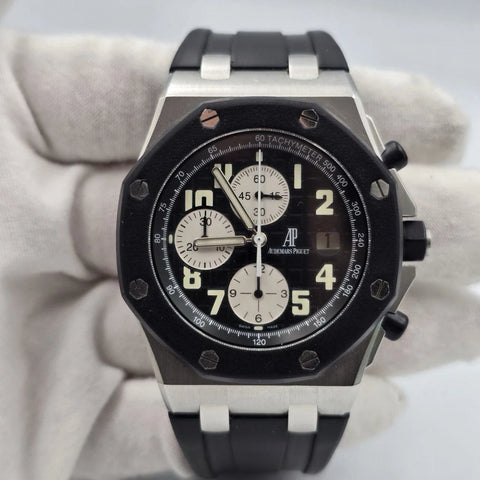 2010 PAPERS Audemars Piguet Royal Oak Offshore Black 42mm Rubberclad 25940SK