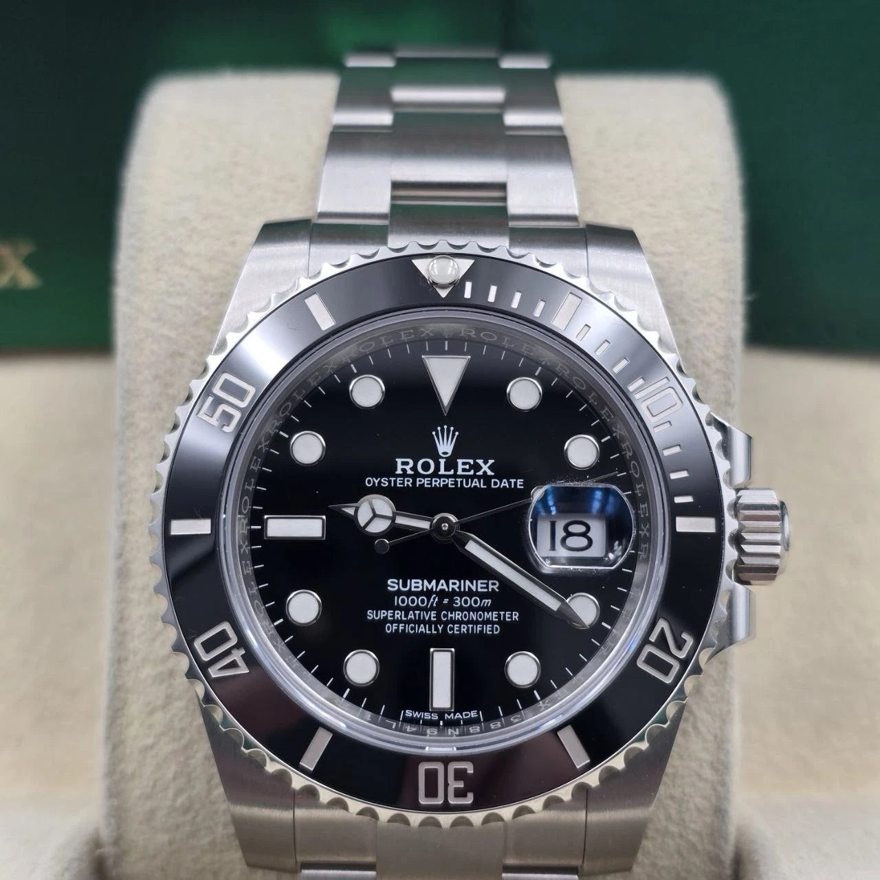 2019 PAPERS Rolex Submariner Date 116610LN Steel Black Ceramic 40mm Watch BOX