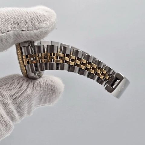 Rolex Datejust 26mm Champagne Diamond Dial Two Tone Jubilee Watch 69173