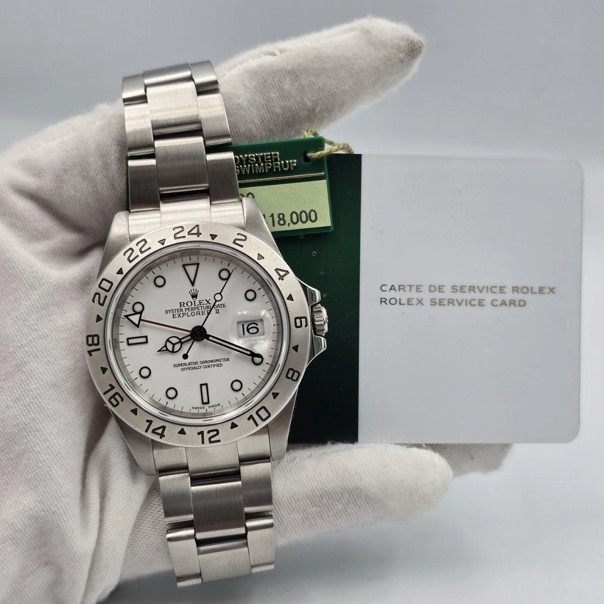 2025 RSC Rolex 16570 Explorer II Polar White Stainless Steel 40mm Watch