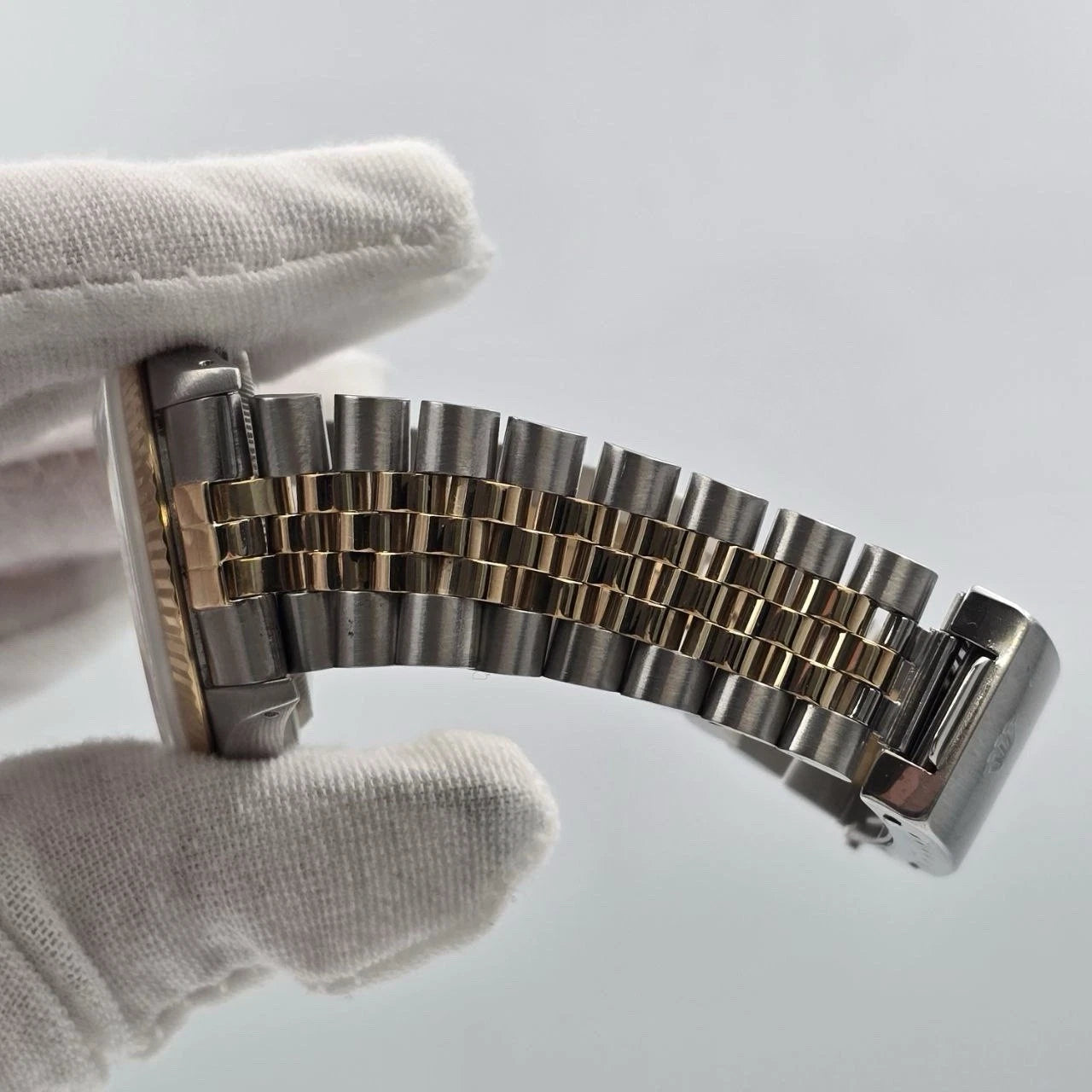 PAPERS Rolex Datejust Champagne Linen Two-Tone Gold Jubilee 16013 36mm Watch