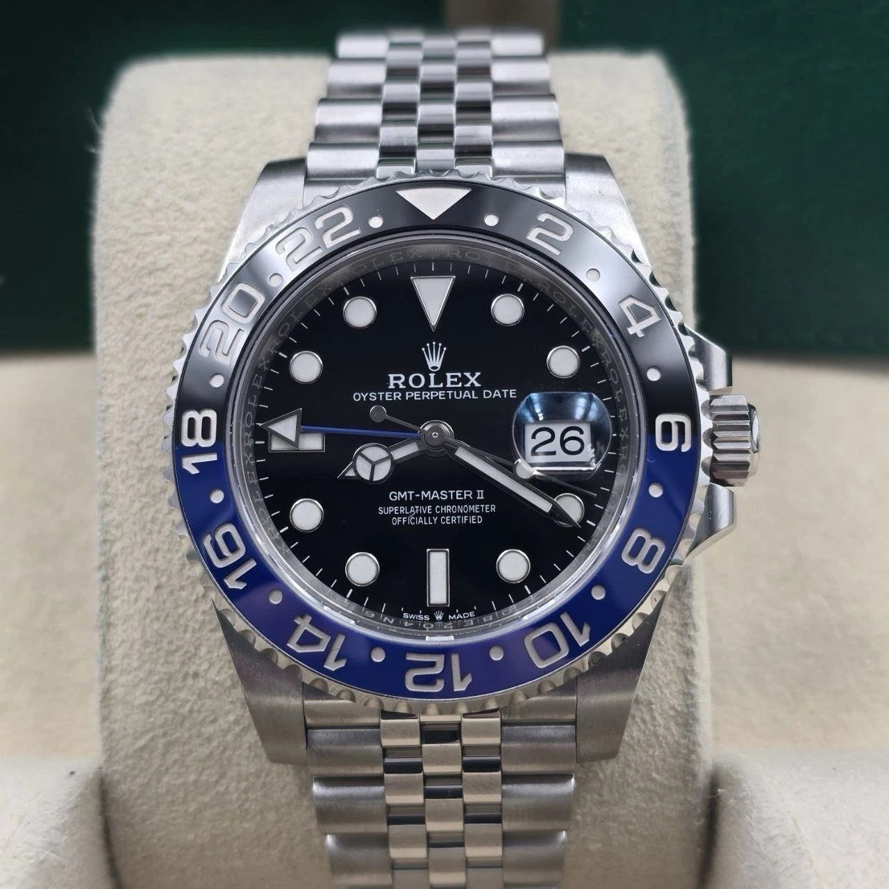 2020 PAPERS Rolex GMT-Master II 126710BLNR Batgirl Jubilee 40mm Watch BOX