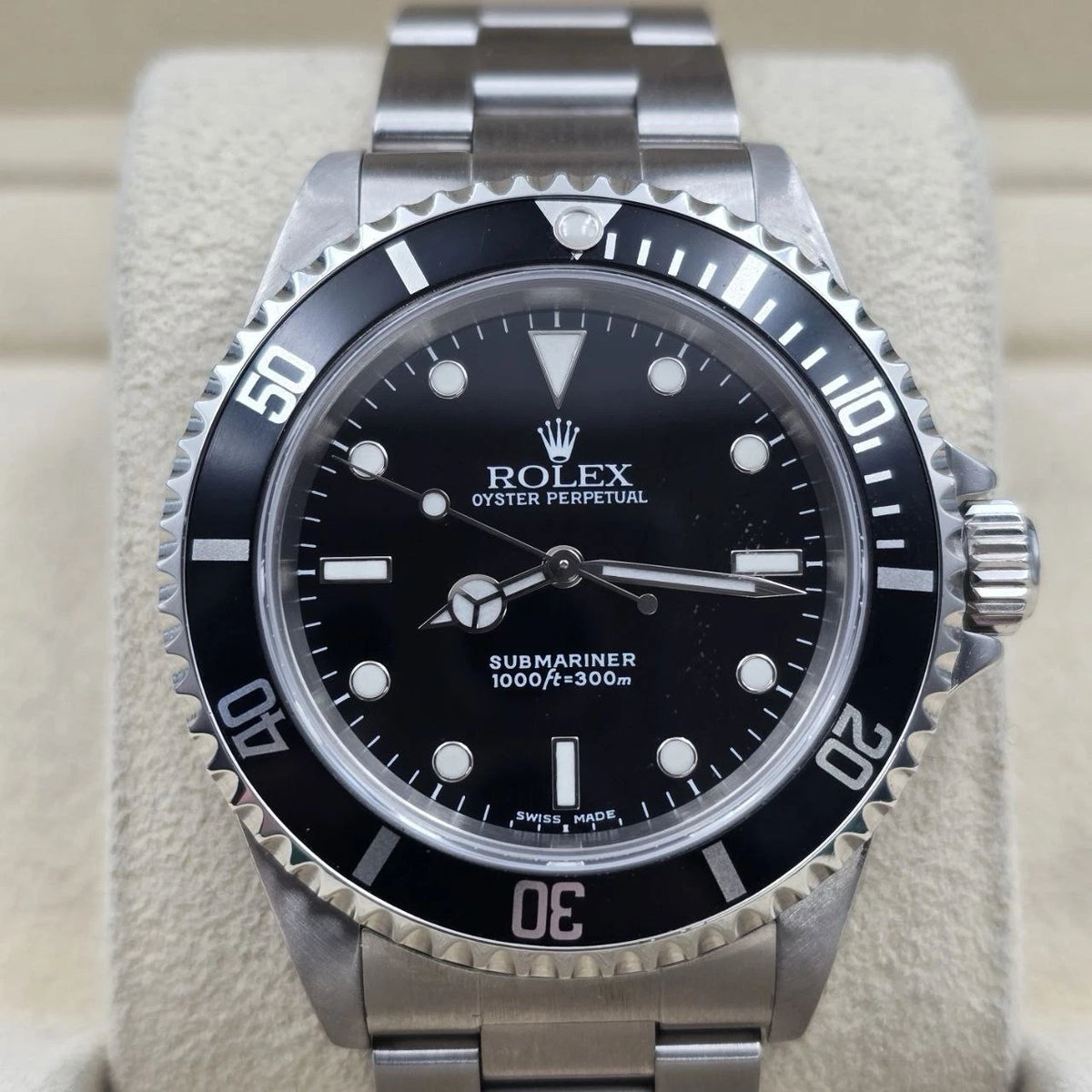Rolex Submariner No Date 14060M 2 Liner Black Dial Stainless Steel 40mm Watch