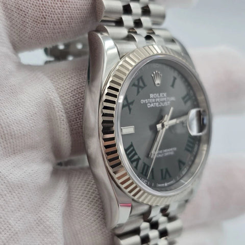 MINT 2023 PAPERS Rolex Datejust 36mm 126234 Jubilee Wimbledon Dial BOX