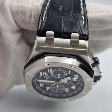 2016 PAPERS Audemars Piguet Royal Oak Offshore BATMAN 42mm 26470ST Watch BOX